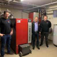 Hackgutheizung Besichtigung